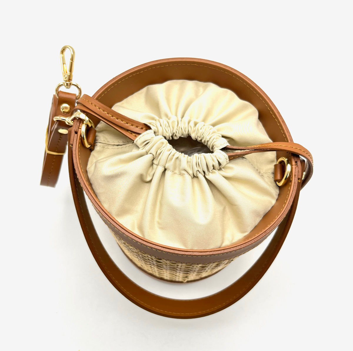 Straw Bucket Bag / Borsa a secchiello in Paglia- Line YOU - SOLE  Medium