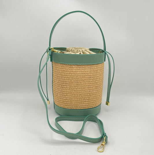 Straw bucket bag / Borsa a secchiello in Paglia - Linea YOU - ALBA Medium
